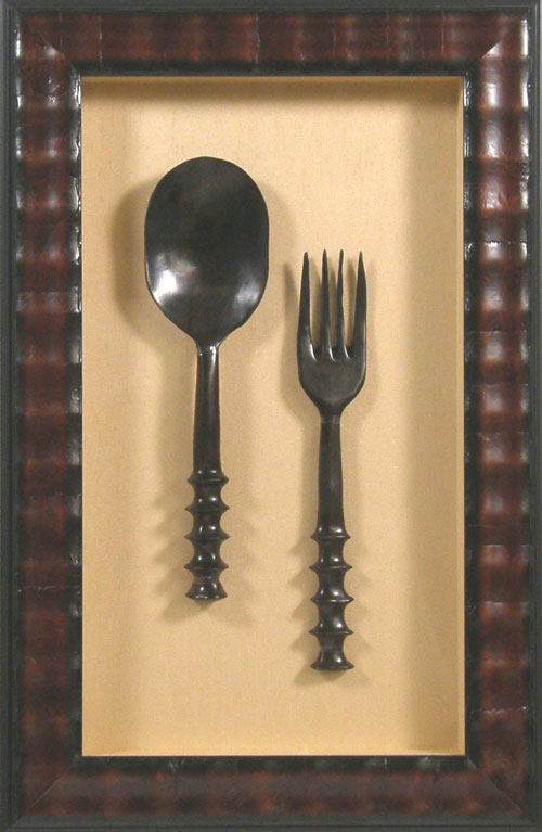 Ceremonial fork and spoon.
