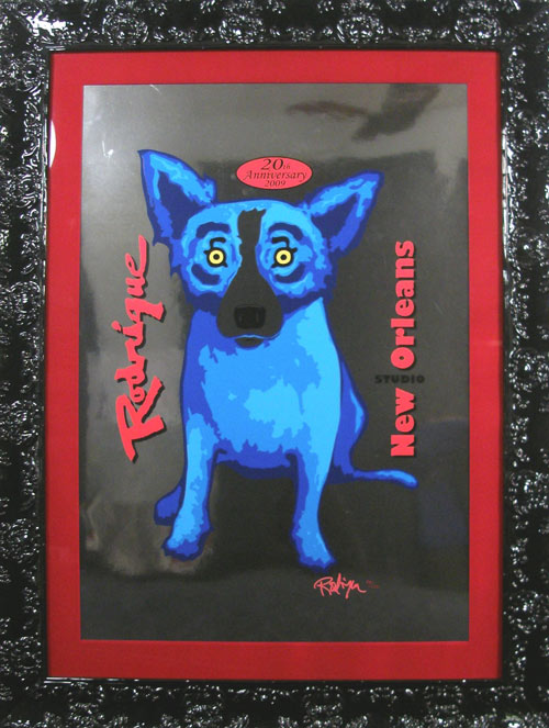 Blue Dog Commemorative Print